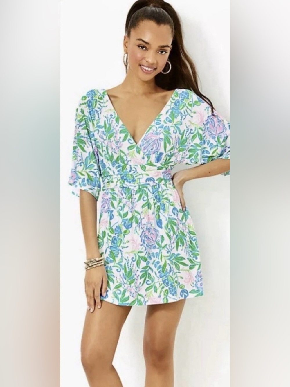 NWT Lilly Pulitzer Parigi Knit Resort White Just a Pinch Skort Romper XL